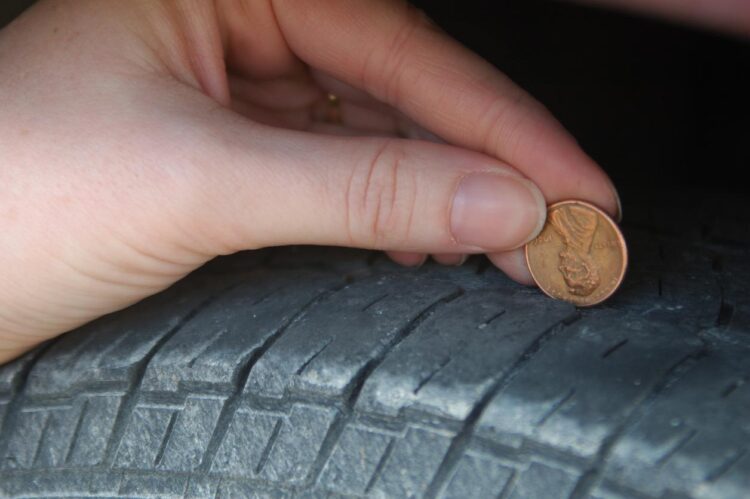The Penny Tire Tread Depth Guage